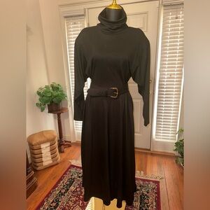 🔥Vintage Howard Wolf midi dress with shoulder pads size 14